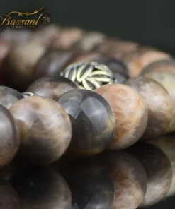 Alternative view of Mocha Moonstone Rosary