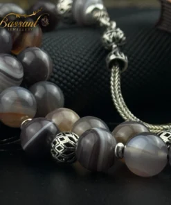 Alternative view of Botswana Agate Rosary