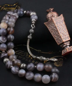 Botswana Agate Rosary