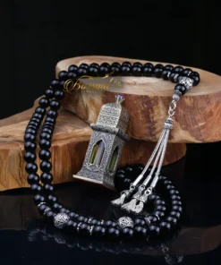 Alternative view of Black Agate - Onyx Rosary